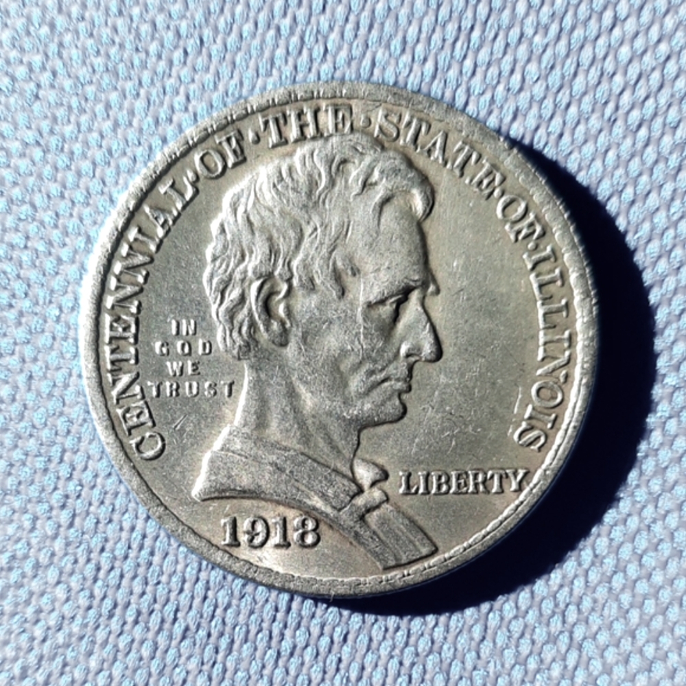 1918 Half Dollar Centennial of the State of Illinois Commemorative Coin Restrike